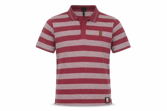 LFC Men's Red Striped Polo Shirt M