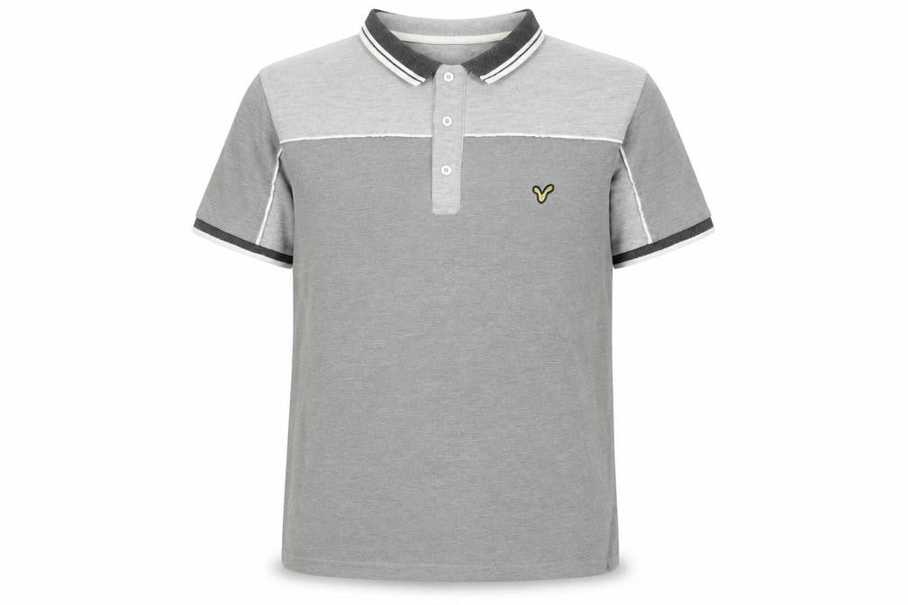 VOI Jeans Co. Men's Grey XL Polo Shirt with Logo Accents