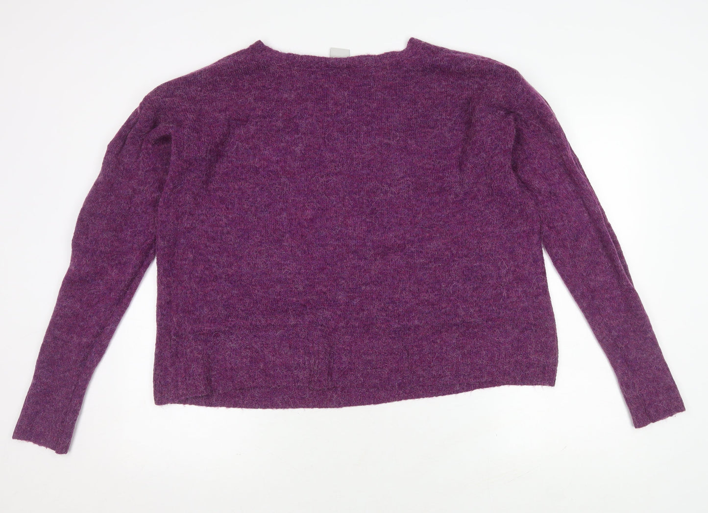 ICHI Women's Purple XL Knitted Pullover Jumper
