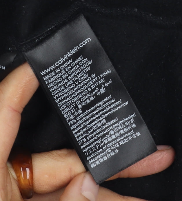 Calvin Klein Women's Black Logo Hoodie XS