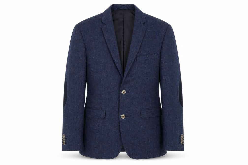 Mens 40 Chest Regular JACK & JONES Blue Two-Button Blazer