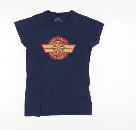 Marvel Women’s Blue Captain Marvel T-Shirt M