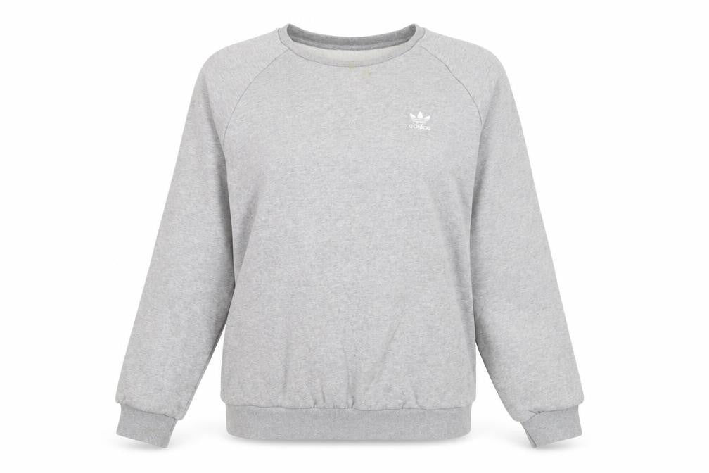 Unisex Adults UK L Regular adidas Grey Pullover Sweatshirt
