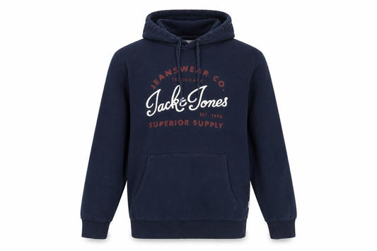 Mens UK M Regular JACK & JONES Blue Pullover Hoodie
