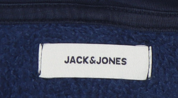 Jack & Jones Men's Blue Pullover Hoodie M