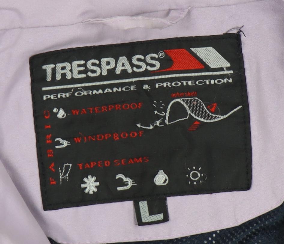 Trespass Women's Purple Anorak Jacket L Waterproof