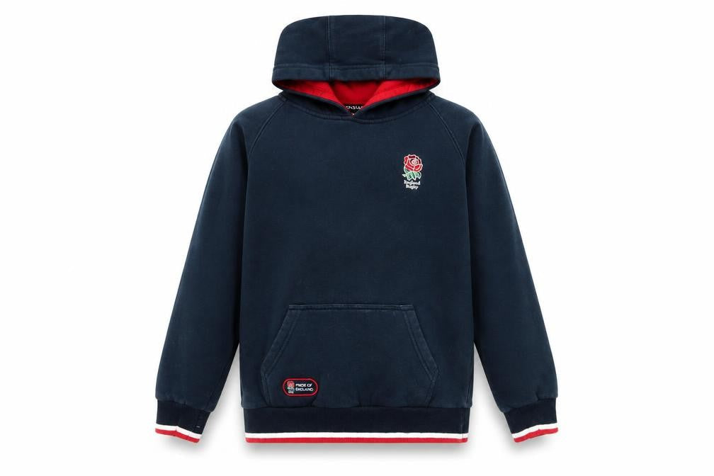 Pride of England Girls Blue Hoodie 9-10 Years, Rugby Sport Style