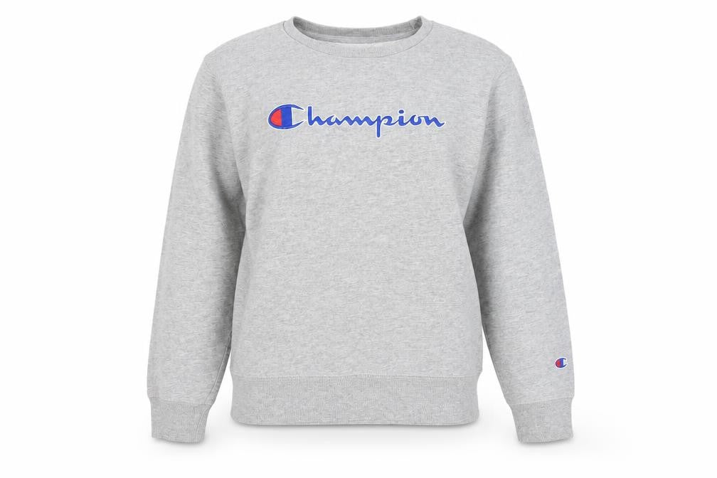 Unisex Adults UK L Regular Champion Grey Pullover Sweatshirt
