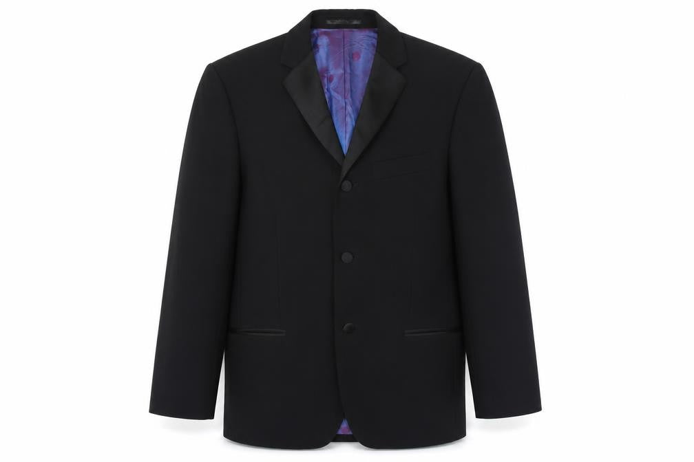Mens 38 Chest Regular Daniel Hechter Black Tuxedo Blazer