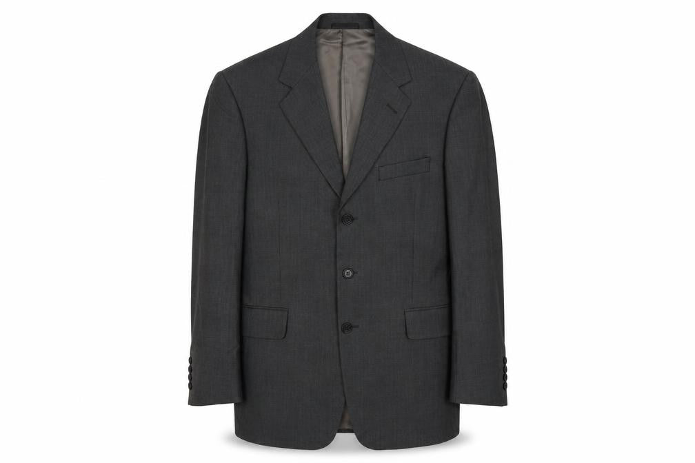 Mens 40 Chest Regular Austin Reed Grey Three-Button Blazer