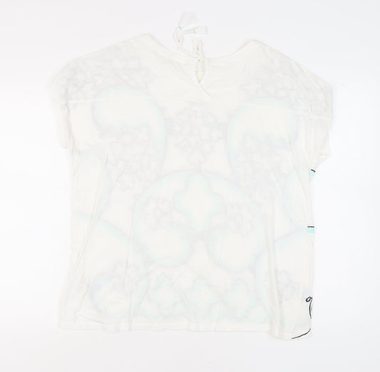 White Stuff Women's Embroidered Blouse, Size 18