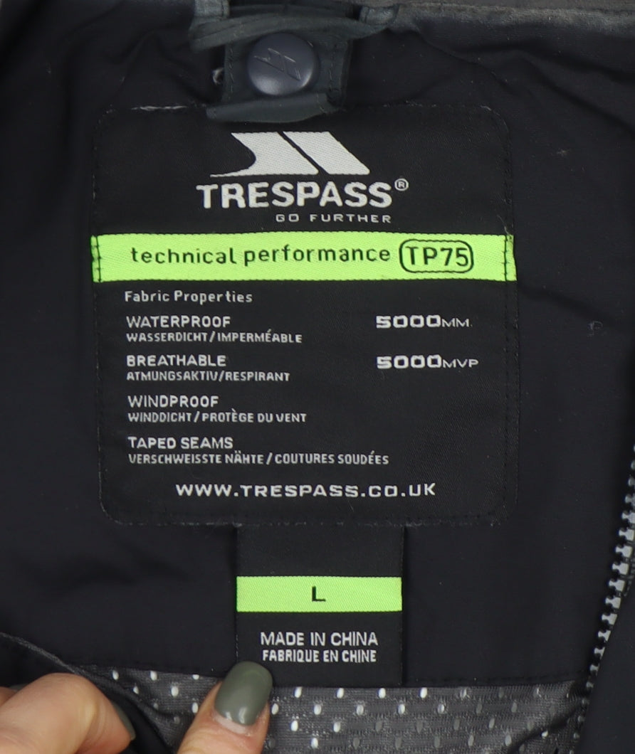 Trespass Men's Black Windbreaker Jacket L