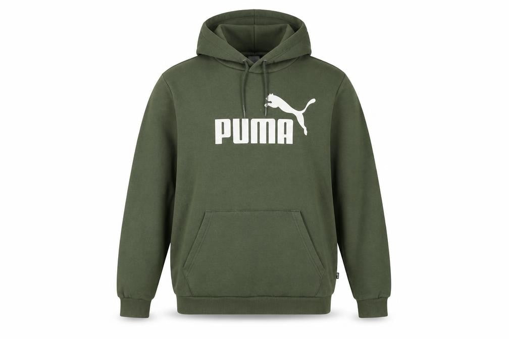 Mens UK M Regular PUMA Green Pullover Hoodie