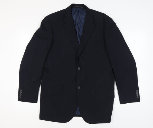 Moss Men's Blue Blazer 42R Regular Fit