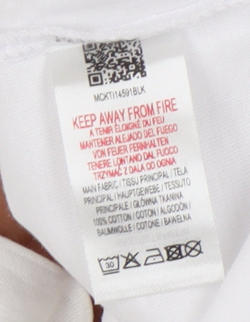 McKenzie Girls 5-6yrs White Cotton T-Shirt with Logo