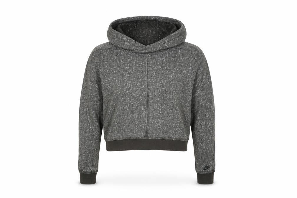 Womens UK S Regular Nike Grey Hoodie Hoodie