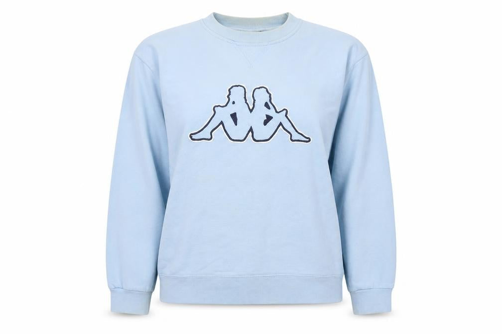 Unisex Adults UK M Regular Kappa Blue Pullover Sweatshirt