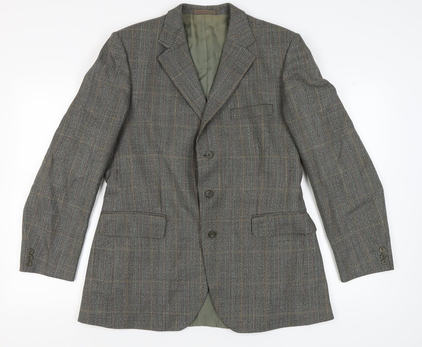 Dunn & Co. Men's Grey Check Blazer, Formal Jacket 42R