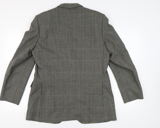 Dunn & Co. Men's Grey Check Blazer, Formal Jacket 42R
