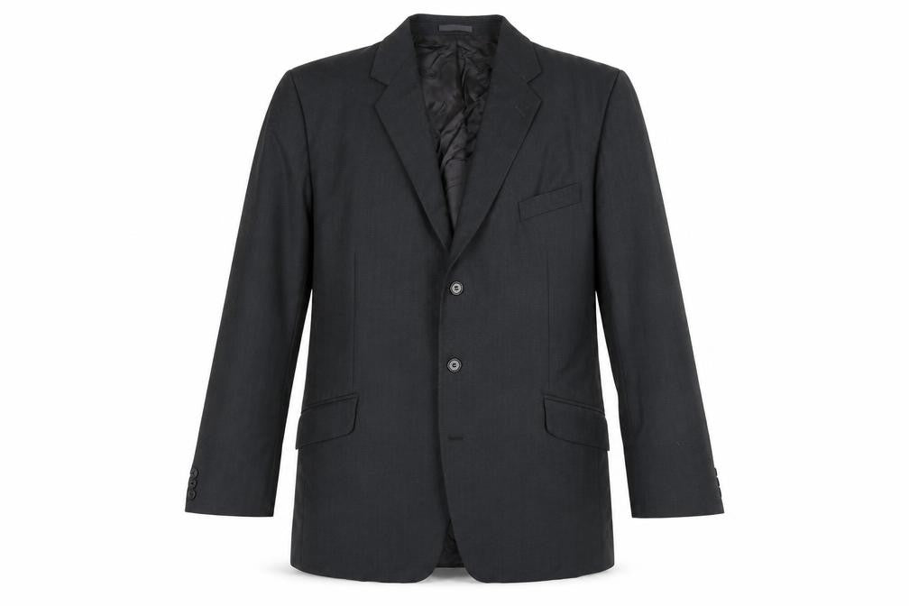 Mens 46 Chest Regular Magee Black Three-Button Blazer