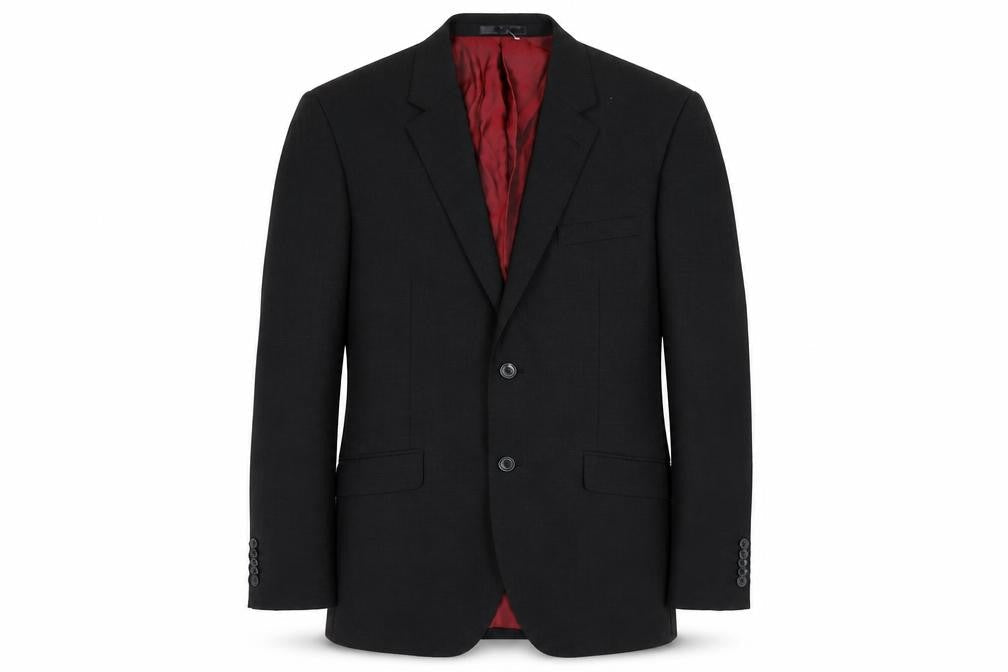 Mens 40 Chest Regular T.M.Lewin Black Two-Button Blazer