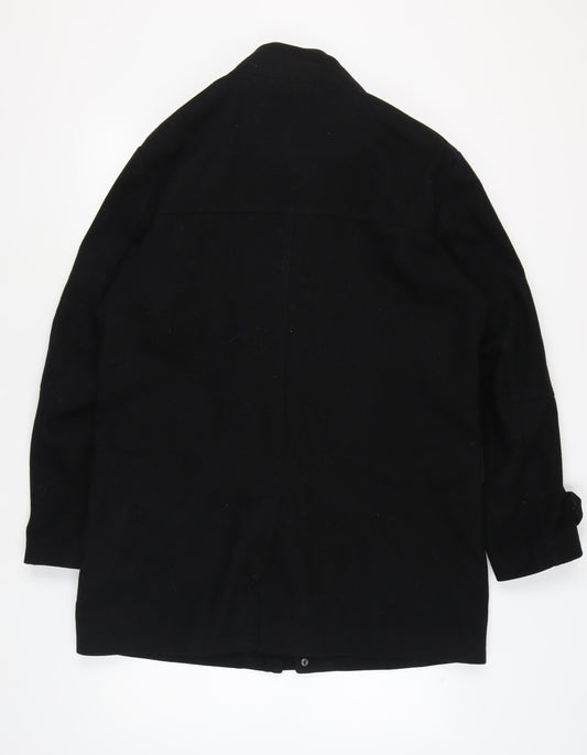 Austin Reed Men's Black Wool Military Jacket L