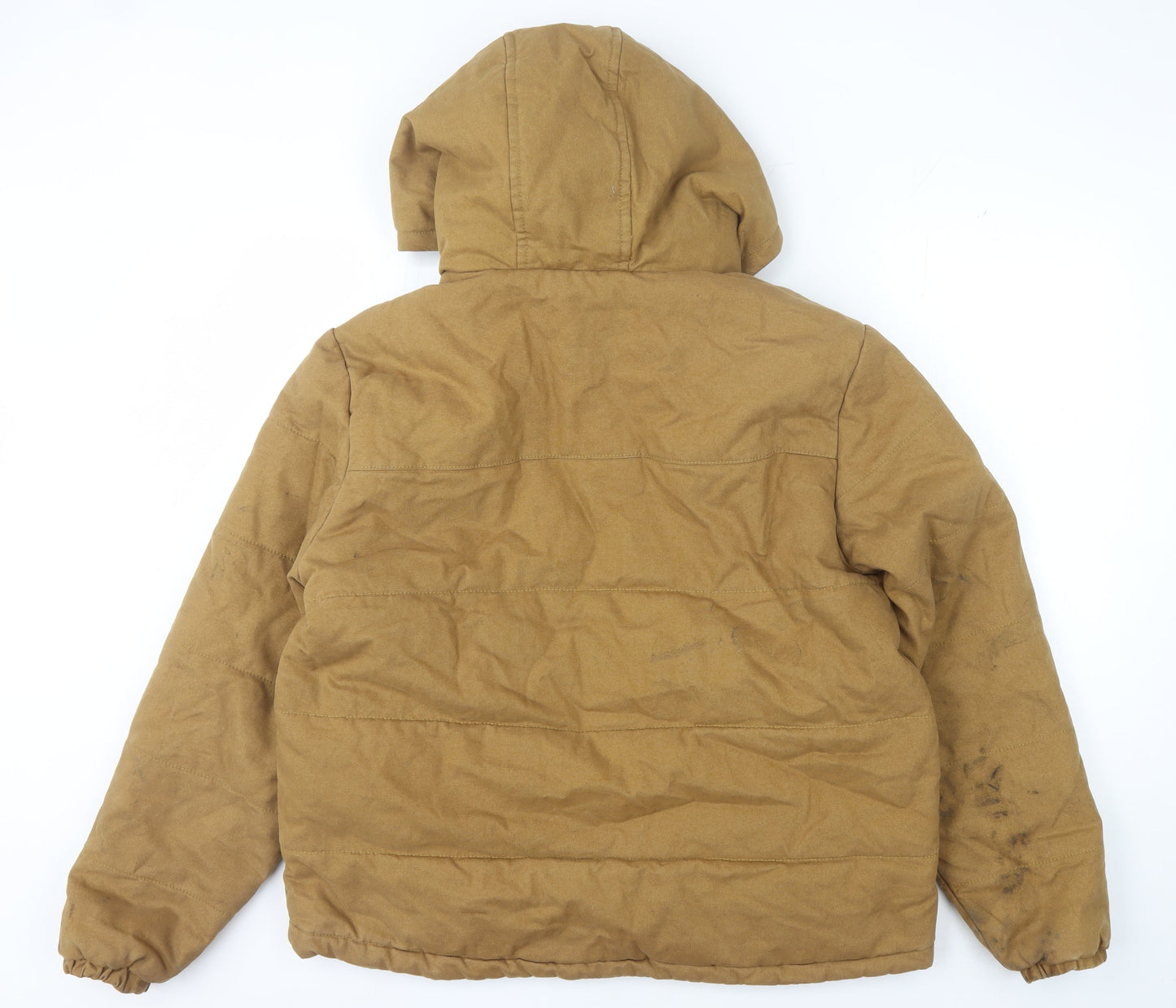 Bass Creek Men's Brown Puffer Jacket Size M Hooded