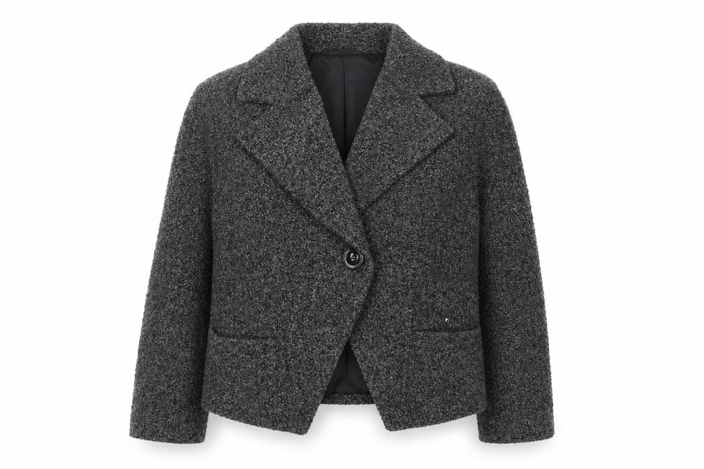 Marks & Spencer Grey Jacket, Women's, Size 16, Button Accent