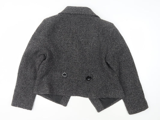 Marks & Spencer Grey Jacket, Women's, Size 16, Button Accent