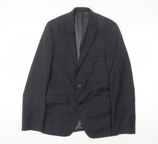Giorgio Men's Black Wool Blazer, Size 37, Formal Jacket