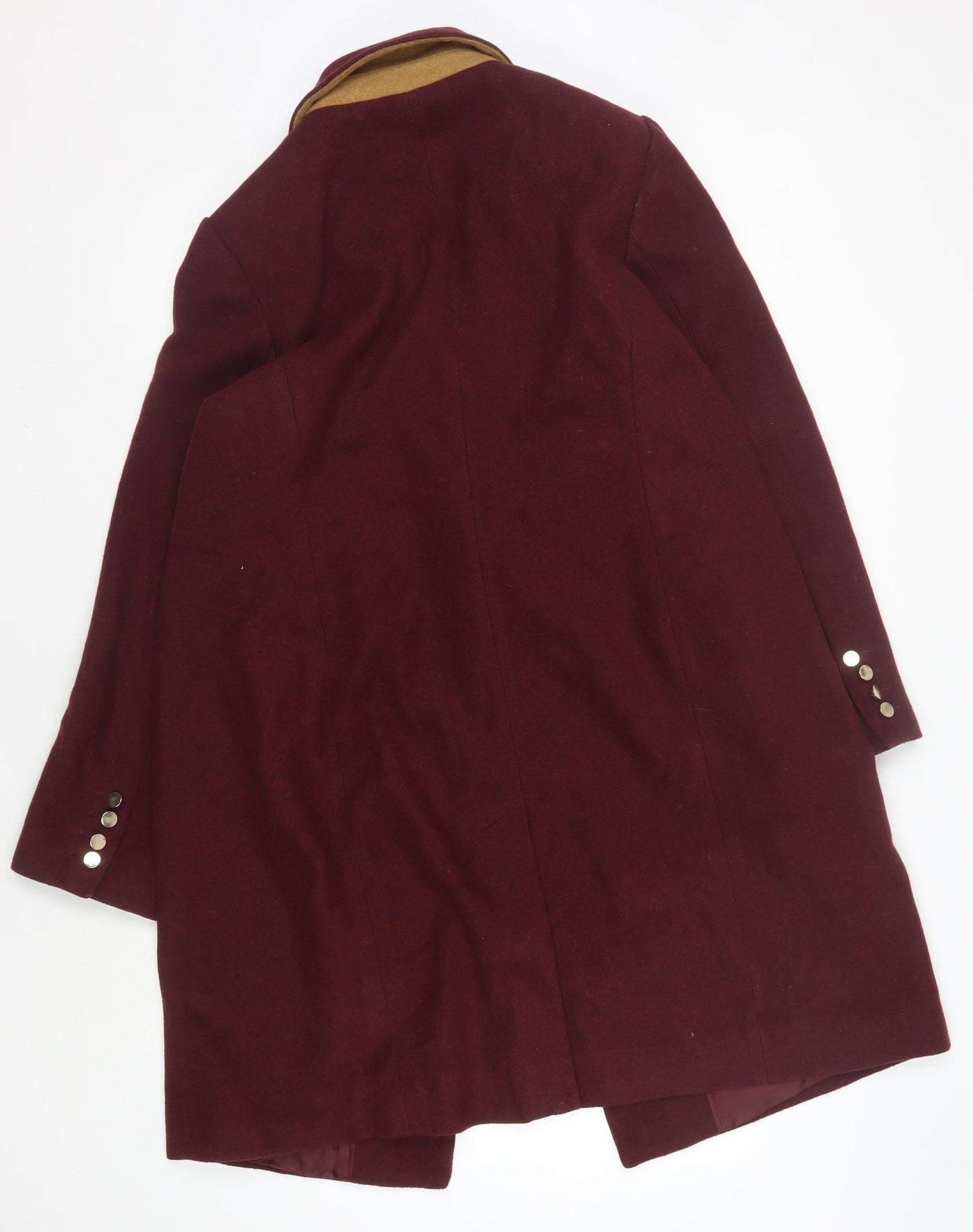 Oasis Women's Red Wool Blazer Size 16 Winter Jacket
