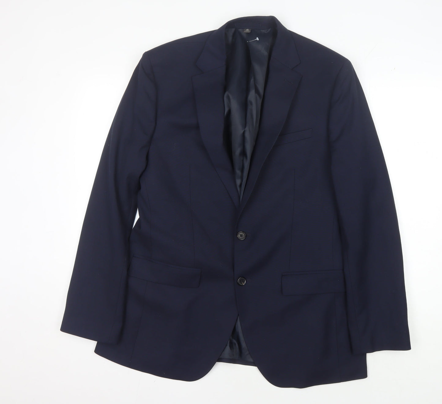 Marks and Spencer Men's Blue Blazer 42 Regular Fit