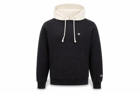Mens UK S  Champion Black Pullover Hoodie