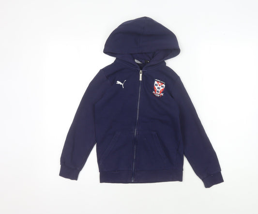 Puma Boys Blue Track Jacket 9-10 Yrs Football Activewear