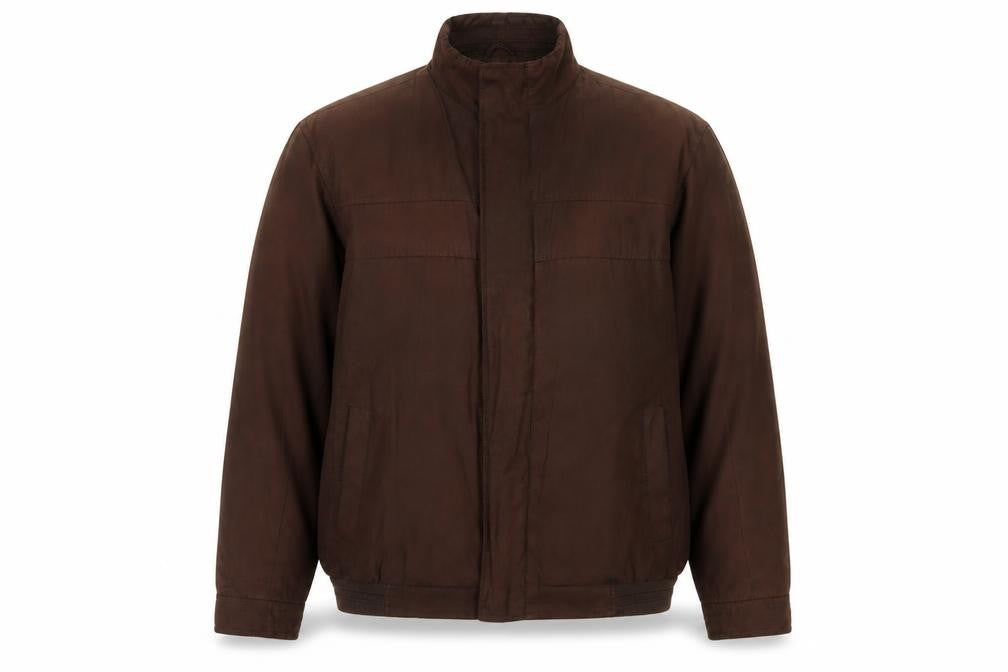 Thomas Nash Men's Brown Jacket L Stand-Up Collar