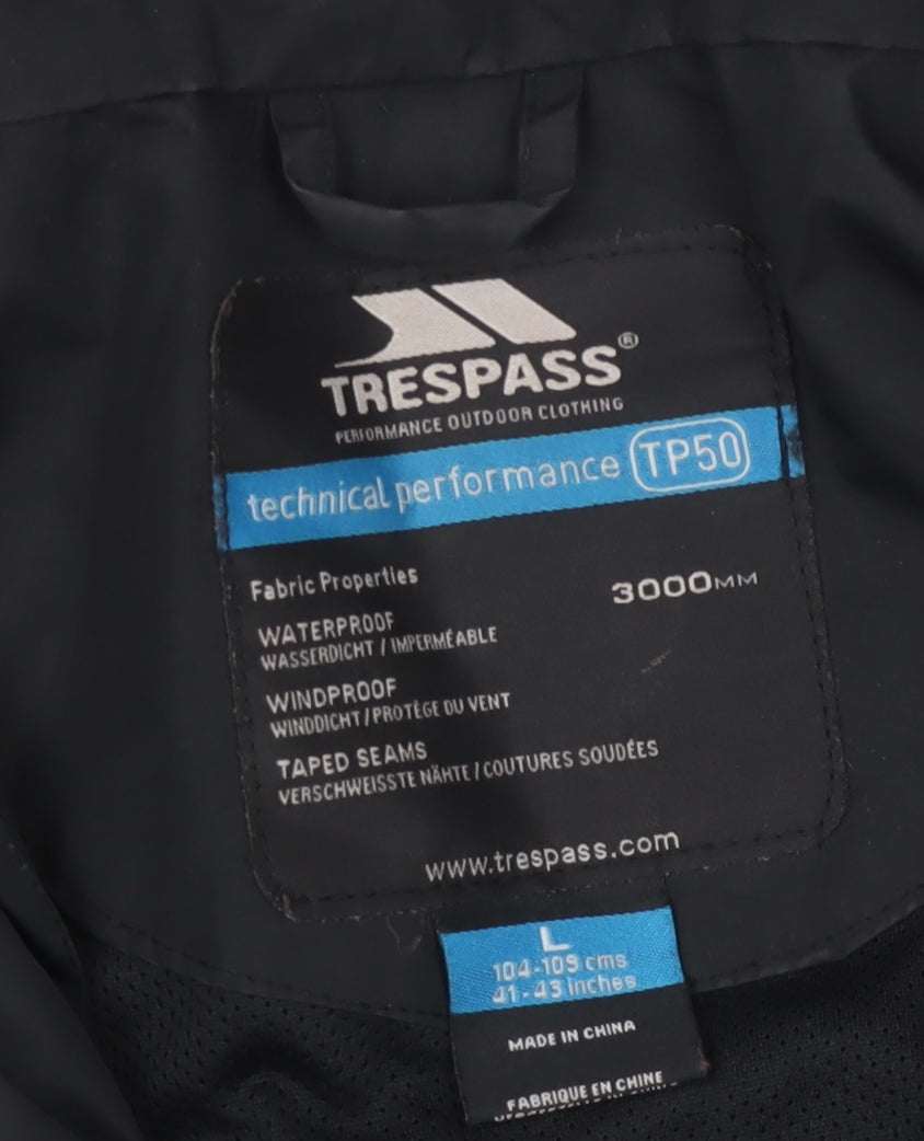 Trespass Men's Black L Windbreaker Jacket Outdoor