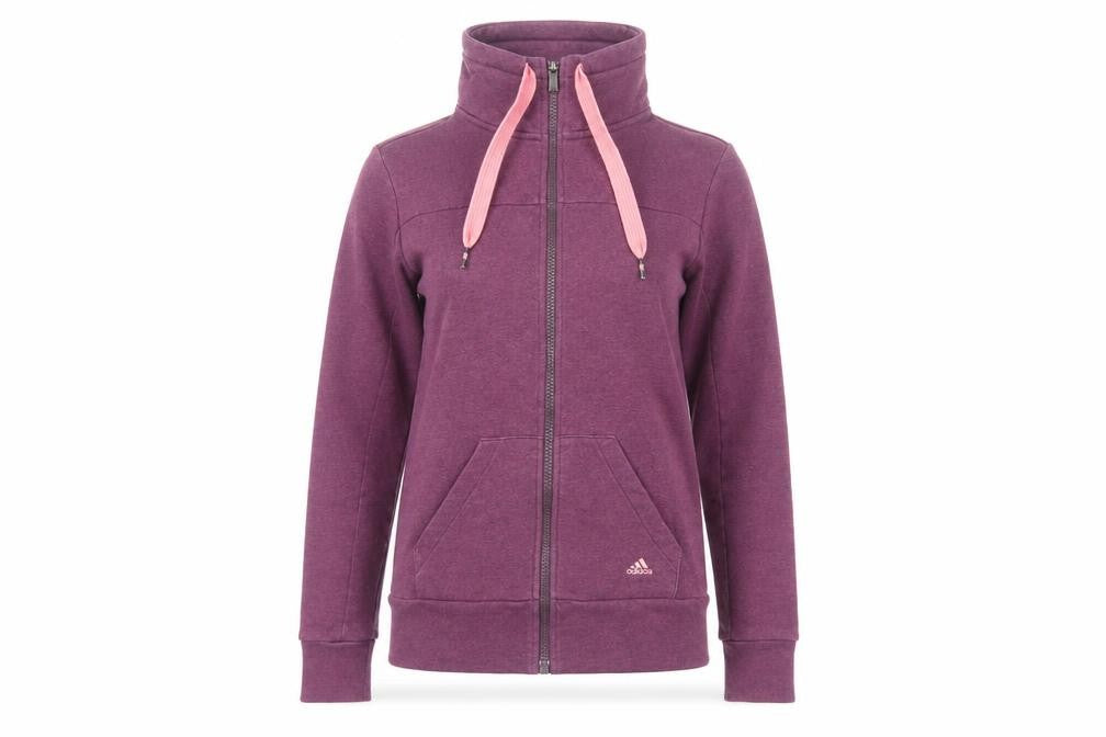 Womens UK XS Regular adidas Purple Full Zip Sweatshirt