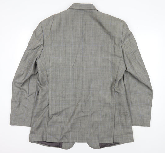 Berwin & Berwin Men's Grey Check Blazer 42R