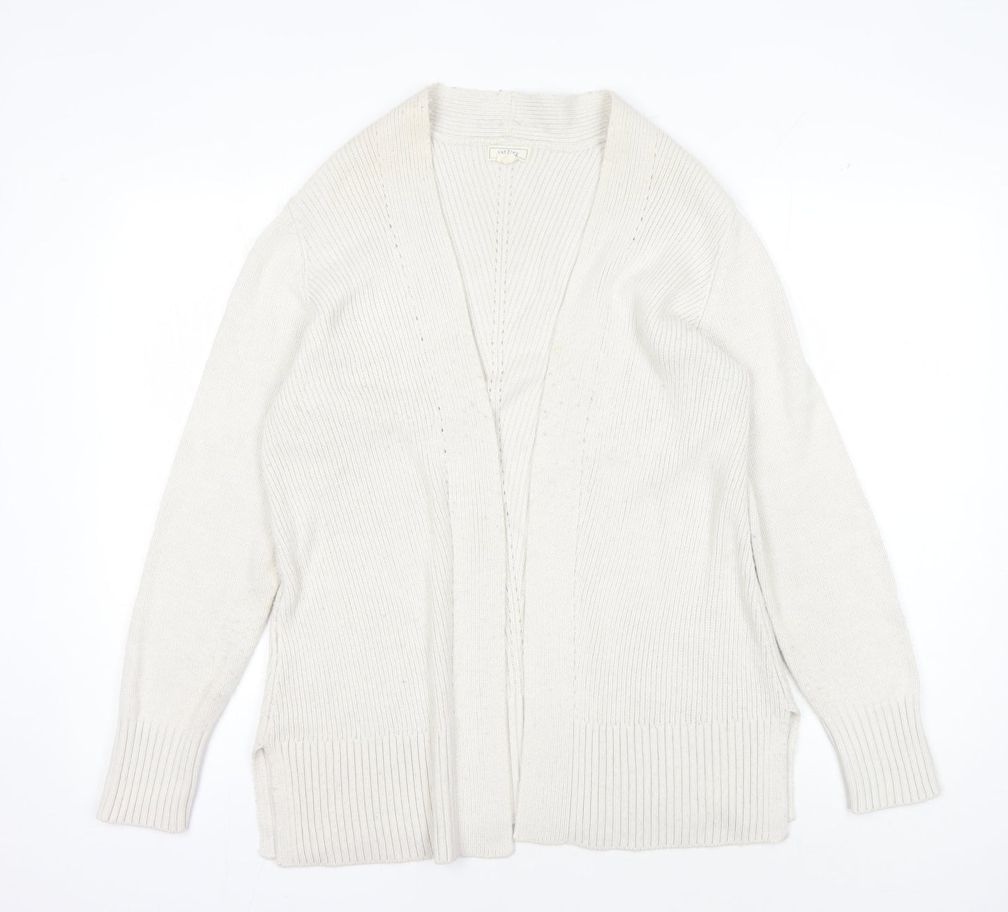 Fat Face Women's Ivory Cardigan - Size 12, Acrylic/Viscose