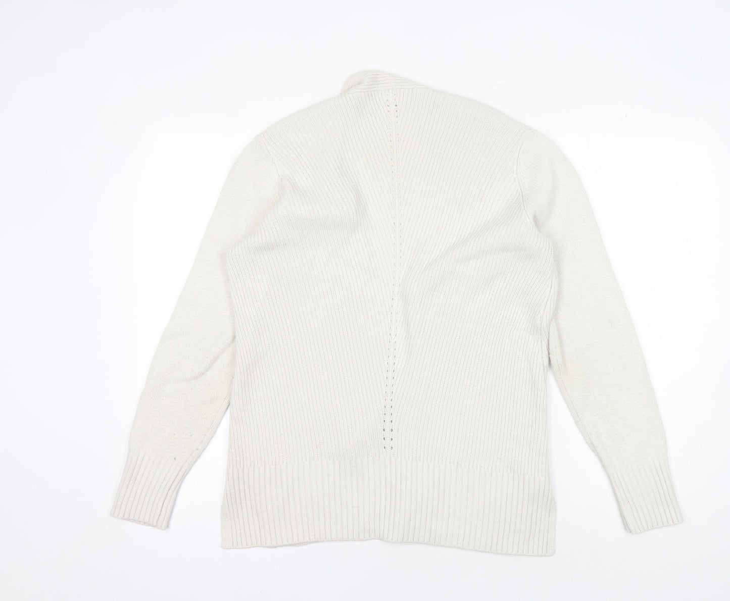 Fat Face Women's Ivory Cardigan - Size 12, Acrylic/Viscose