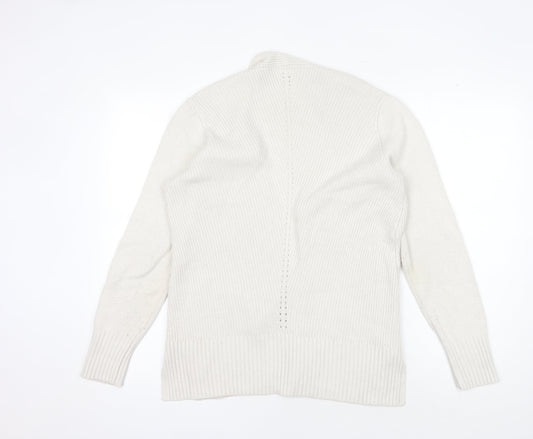 Fat Face Women's Ivory Cardigan - Size 12, Acrylic/Viscose