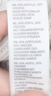 Fat Face Women's Ivory Cardigan - Size 12, Acrylic/Viscose