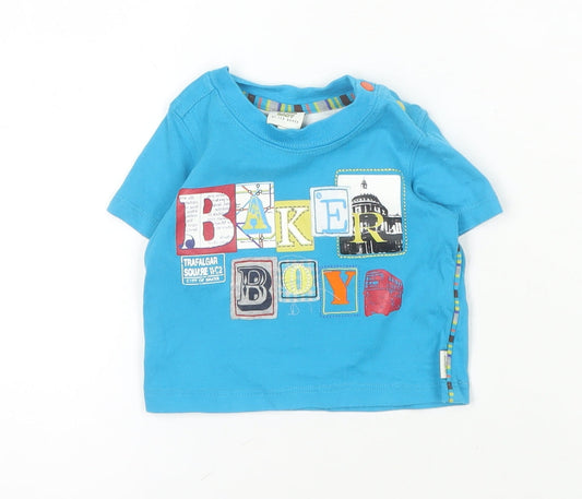 Ted Baker Boys' Blue Graphic Print T-Shirt, 0-3 Months