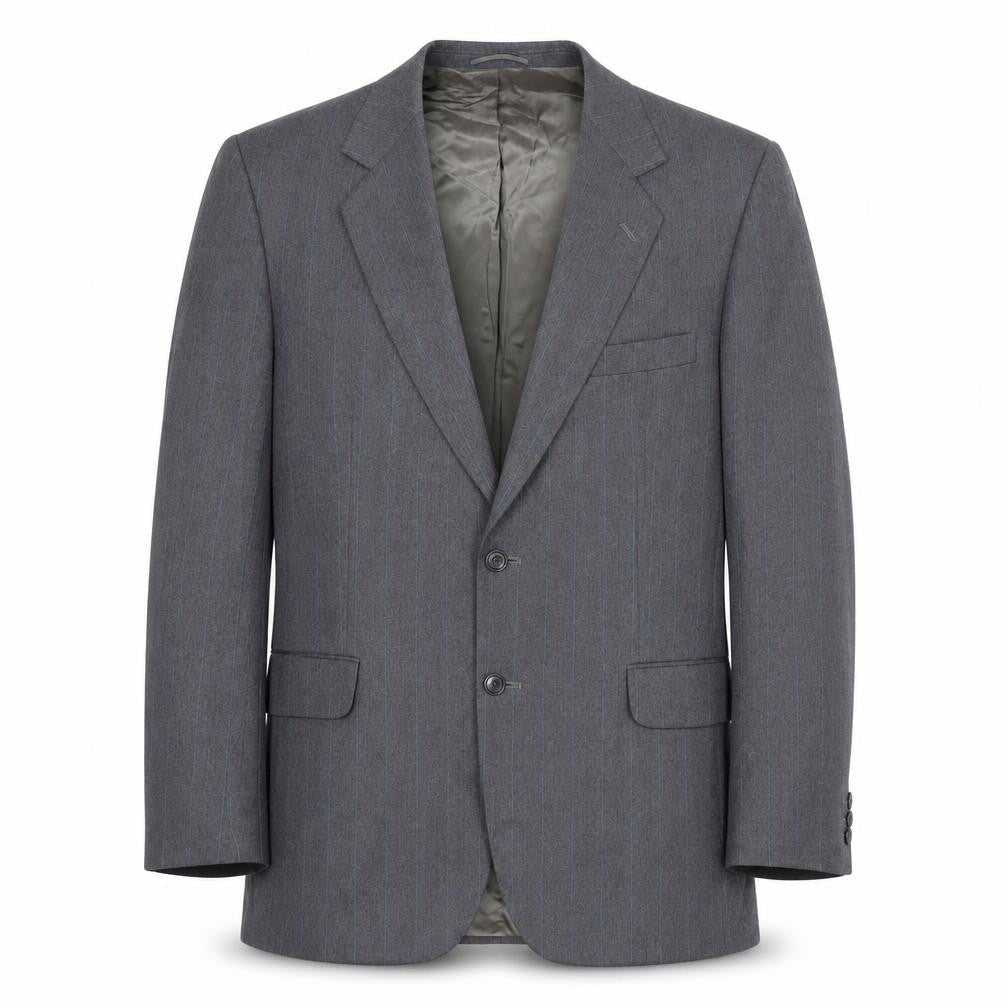 Mens 40 Chest Regular Magee Grey Two-Button Blazer