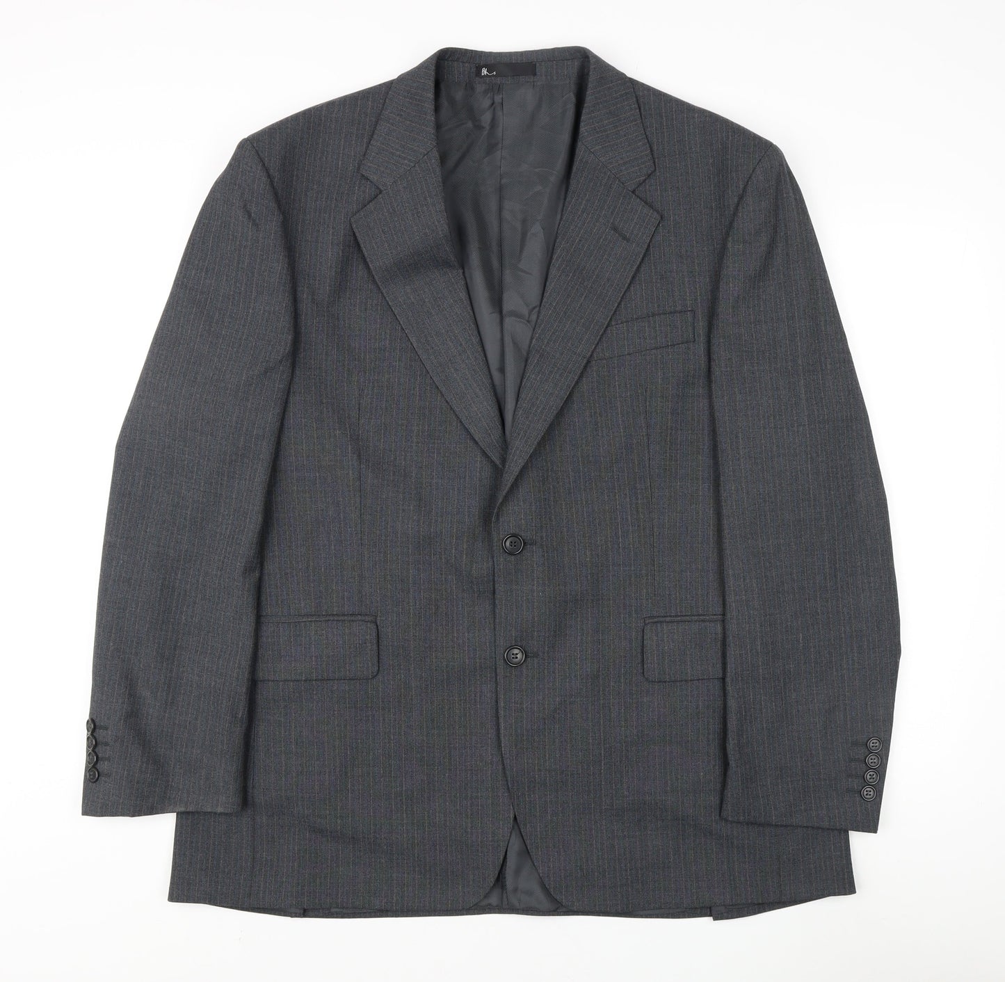 BHS Men's Grey Regular Fit Suit Jacket 44R