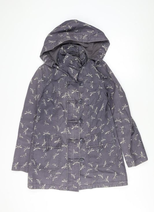 White Stuff Women's Grey Rain Coat Jacket, Size 10