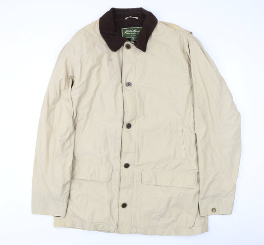 Eddie Bauer Men's Beige XL Rain Coat
