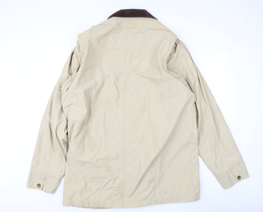 Eddie Bauer Men's Beige XL Rain Coat
