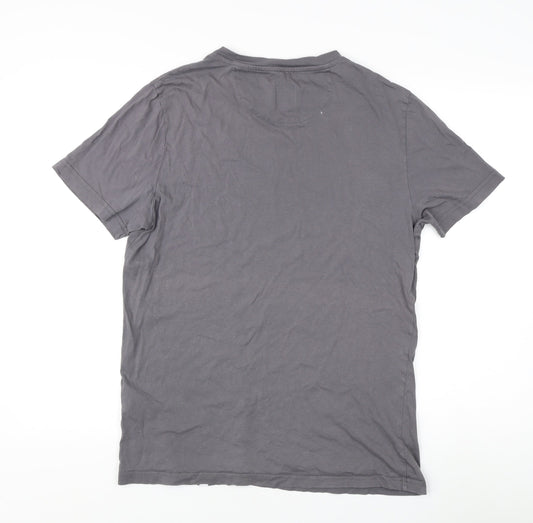 Pretty Green Grey T-Shirt M Music Graphic Unisex Casual
