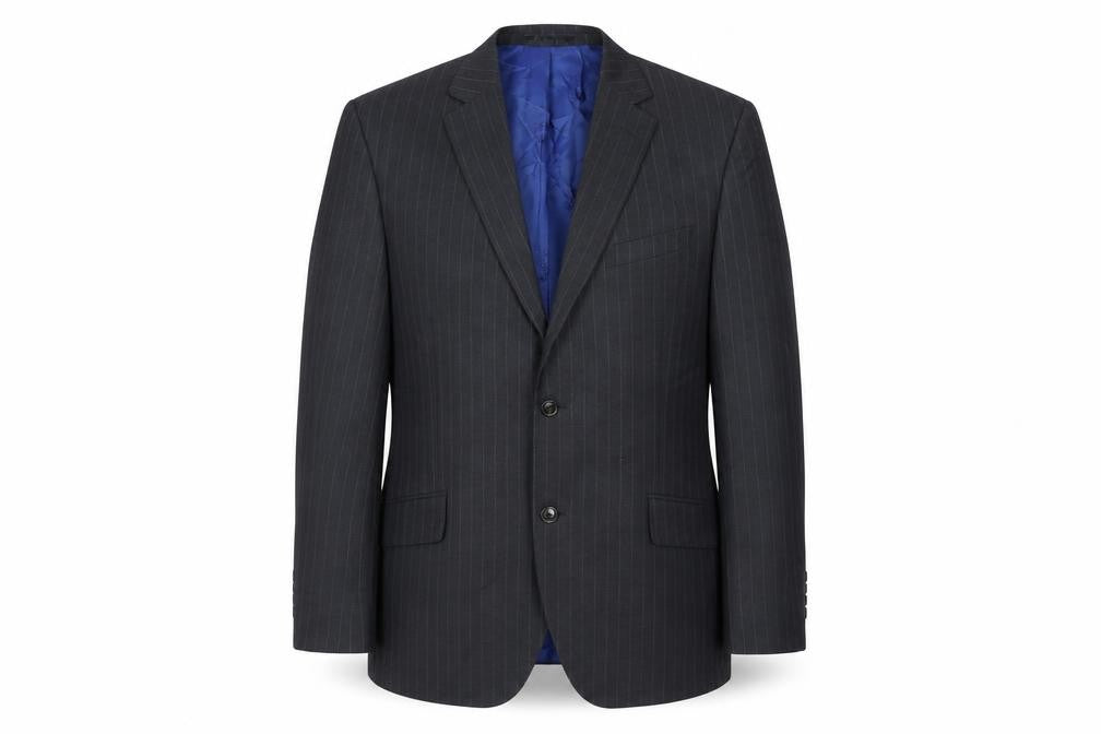 Mens 42 Chest Regular Austin Reed Black Two-Button Blazer